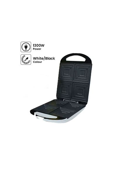 DLC Sandwich Maker 1300W - White/Black