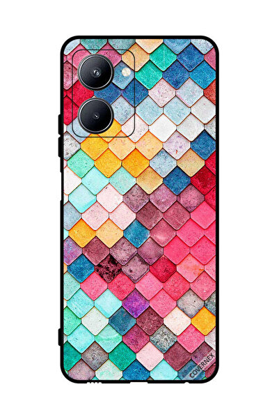 Covernex غطاء حماية لهاتف Realme C33 بنمط مربع ماسي