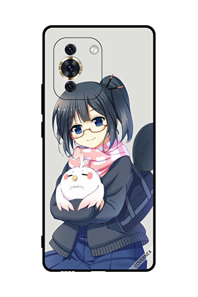 Covernex غطاء حماية لهاتف هواوي نوفا 10 - فتاة تحمل حيوانًا أليفًا