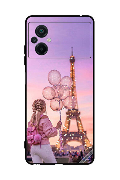 Covernex غطاء حماية لهاتف Xiaomi Poco M5 4G فتاة تحمل بالونات