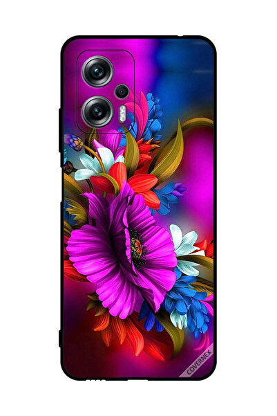 Covernex غطاء حماية لهاتف شاومي ريدمي نوت 11T برو، تصميم زهور عالية الدقة