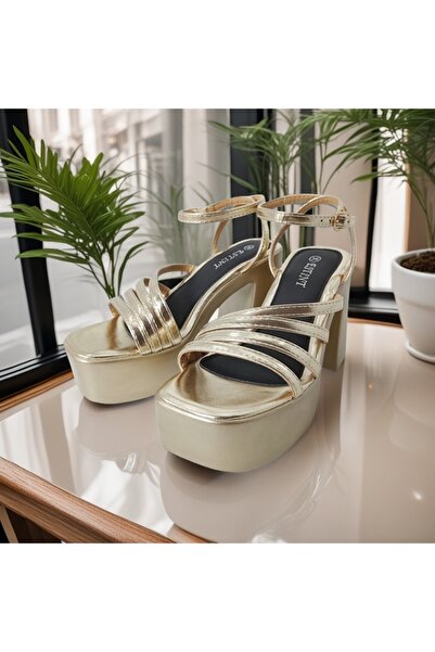 OEM Women's sandals with platform and thick heel, versatile model, eco-leather, 1140