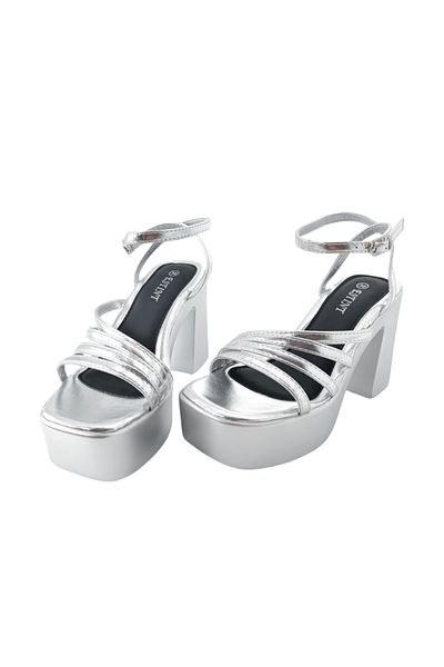 OEM Women's sandals with platform and thick heel, versatile model, eco-leather, 1140