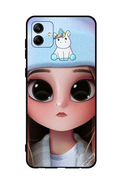 Covernex غطاء حماية لهاتف سامسونج جالاكسي A04 4G بطبعة فتاة يونيكورن لطيفة