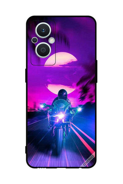 Covernex غطاء حماية لهاتف Oppo Reno 7 Lite - خلفية رجل على دراجة