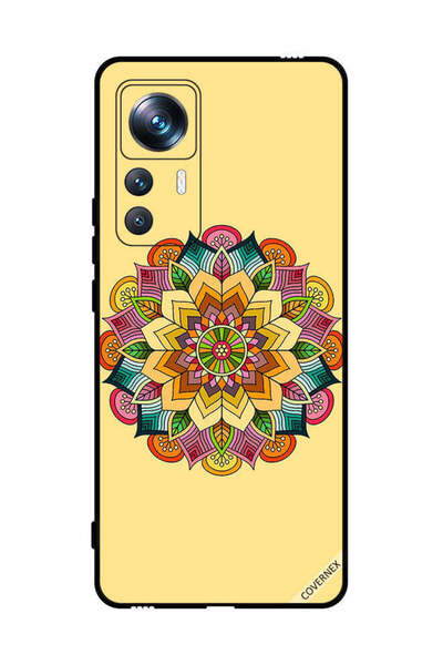 Covernex غطاء حماية لهاتف شاومي 12T Pro بنمط ماندالا دائري