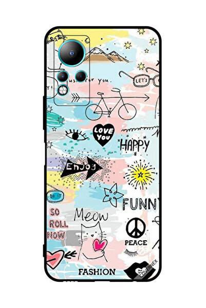 Covernex غطاء حماية لهاتف Infinix Note 11 Doodle Meow Enjoy