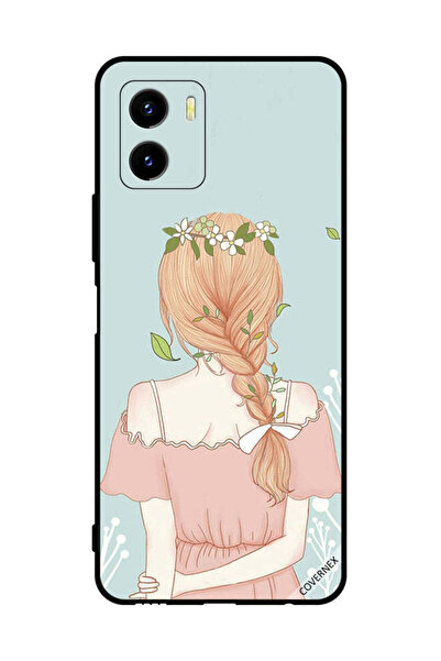 Covernex غطاء حماية لهاتف فيفو Y15s بفتاة واقفة تبدو لطيفة