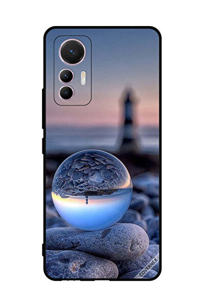 Covernex غطاء حماية لهاتف شاومي 12 لايت، تصوير الطبيعة في زجاج دائري