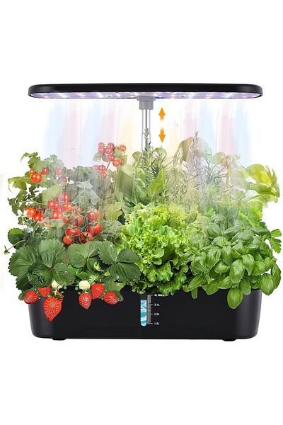 OEM Hydroponic Growing System, 12 Plants, Automatic Timer, Adjustable Height, 4 L Water Tank