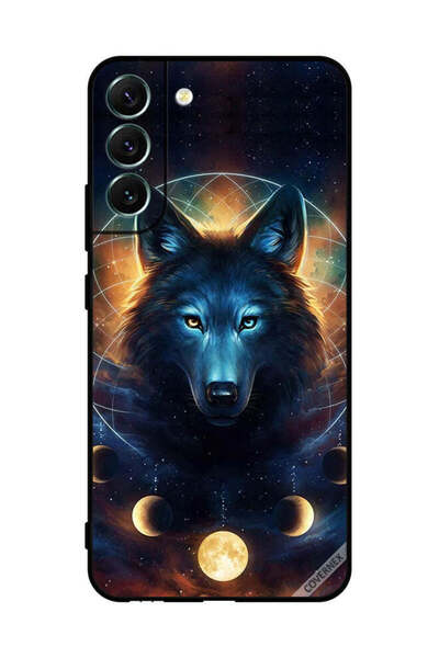 Covernex غطاء حماية لهاتف سامسونج S22+ 5G، ذئب في الفضاء