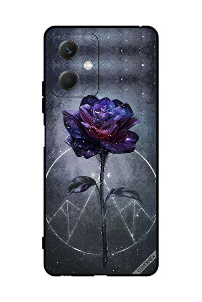 Covernex Protective Case Cover For Xiaomi Redmi Note 12 Dark Flower Wallpaper