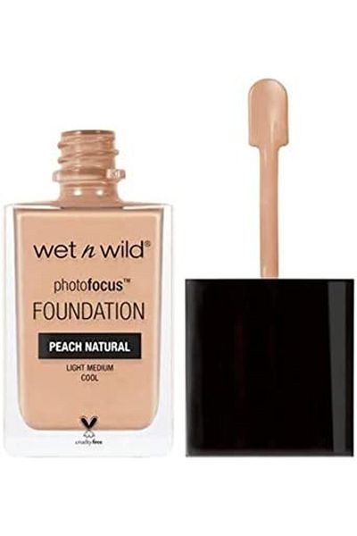WET N WİLD Photo Focus Matte Liquid Foundation Peach Natural, Vegan & Cruelty-Free