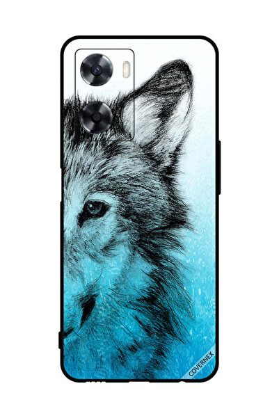 Covernex غطاء حماية لهاتف Oppo A77s - نصف وجه ذئب
