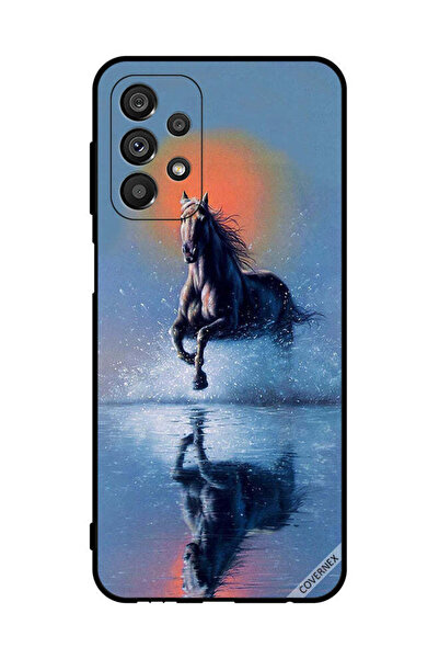 Covernex غطاء حماية لهاتف سامسونج جالاكسي A23 5G - رسم حصان يركض في الماء
