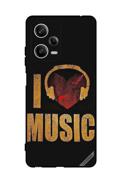 Covernex غطاء حماية لهاتف شاومي ريدمي نوت 12 برو - أنا أحب الموسيقى القديمة