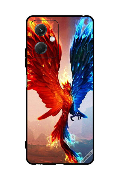 Covernex غطاء حماية لهاتف شاومي ريدمي نوت 12 بخلفية نسر النار والماء