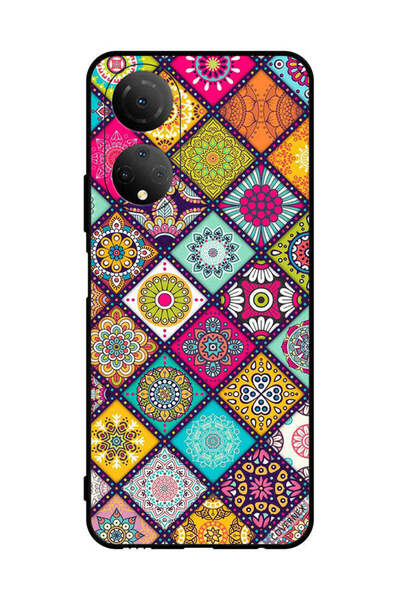 Covernex غطاء حماية لهاتف Honor X7 بنقشة زهور متعددة الأشكال