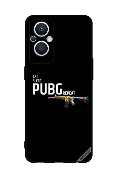 Covernex غطاء حماية لهاتف Oppo Reno 7 Lite Eat Sleep Pubg Repeat