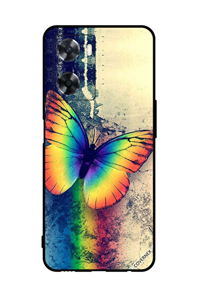 Covernex Protective Case Cover For Oppo A57s Vintage Rainbow Butterfly