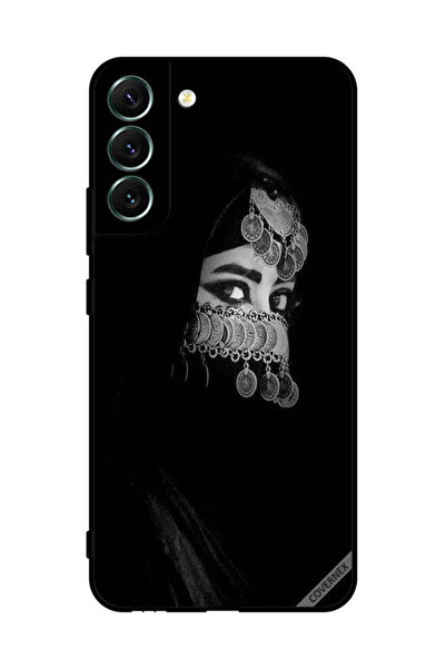 Covernex غطاء حماية لهاتف سامسونج S22+ 5G، فتاة ذات عيون جميلة ووجه مجوهرات