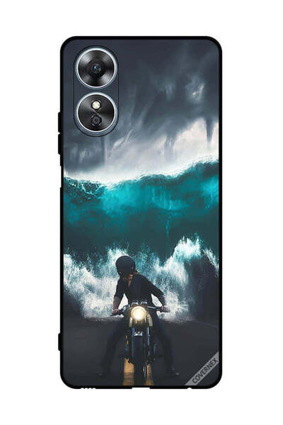 Covernex غطاء حماية لهاتف Oppo A17 بتصميم موجة مائية