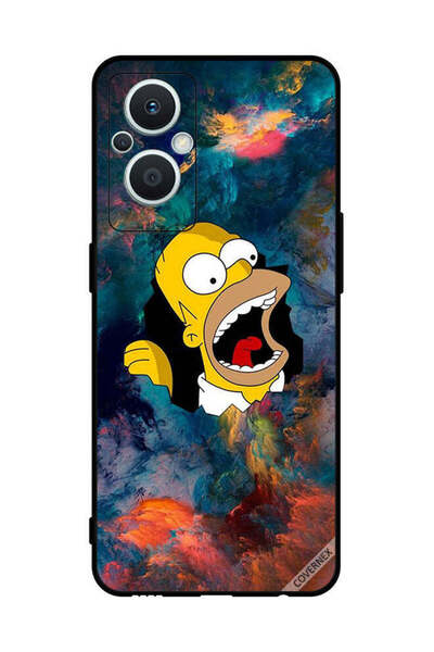 Covernex غطاء حماية لهاتف Oppo Reno 7 Lite Simpson