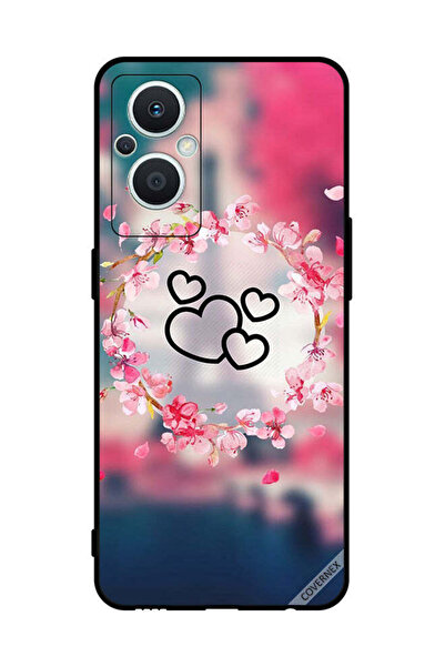 Covernex غطاء حماية لهاتف Oppo Reno 7 Z - مشبك فني على شكل قلوب