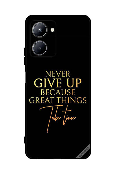 Covernex غطاء حماية لهاتف Realme C33 لا تستسلم أبدًا لأن الأشياء العظيمة تستغ...