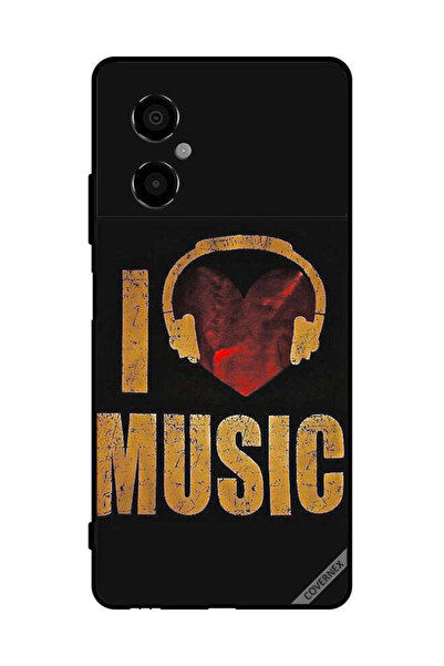 Covernex غطاء حماية لهاتف Xiaomi Poco M4 5G Vintage I Love Music