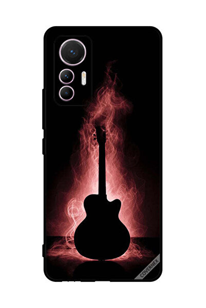 Covernex غطاء حماية لهاتف شاومي 12 لايت بتصميم انعكاس الجيتار في الظلام