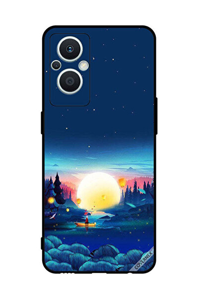 Covernex غطاء حماية لهاتف Oppo Reno 7 Z مع منظر غروب الشمس