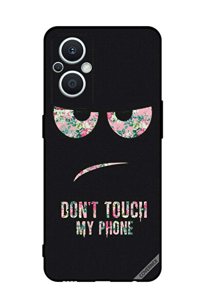 Covernex غطاء حماية لهاتف Oppo Reno 7 Lite مطبوع عليه عبارة "لا تلمس هاتفي"