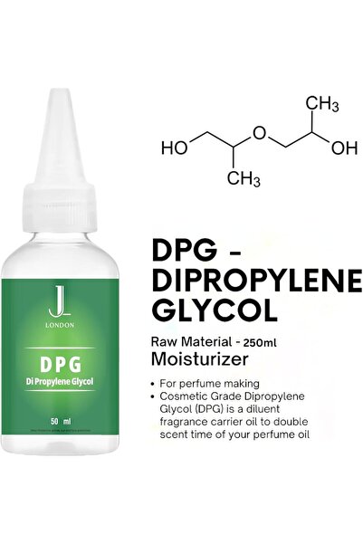 JAN LONDON Dipropylene Glycol (DPG) 50ml | Versatile Fragrance Carrier for Perfumes, Diffusers & Skincare