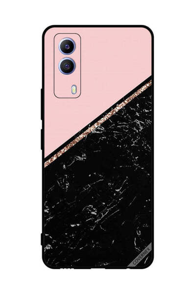 Covernex غطاء حماية لهاتف vivo T1x شريط رخامي