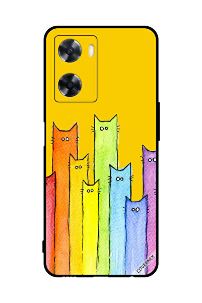 Covernex غطاء حماية لهاتف Oppo A57s - فن دمية القطة