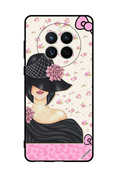 Covernex غطاء حماية لهاتف هواوي ميت 50 إي، فتاة قبعة تخفي أوراق الحب