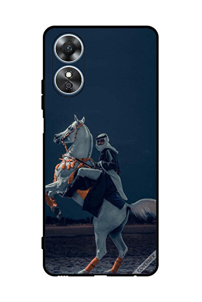 Covernex غطاء حماية لهاتف Oppo A17 - شاب على حصان