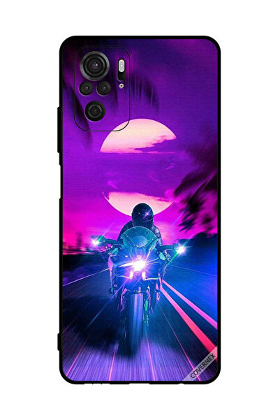 Covernex غطاء حماية لهاتف شاومي ريدمي نوت 10 إس 4 جي - خلفية رجل على دراجة