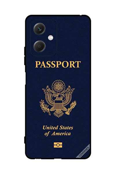 Covernex Protective Case Cover For Xiaomi Redmi Note 12 Usa Passport Pattern