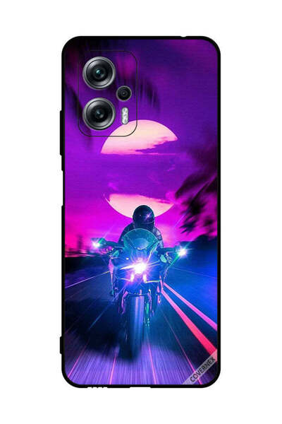 Covernex غطاء حماية لهاتف شاومي ريدمي نوت 11T برو - خلفية رجل على دراجة