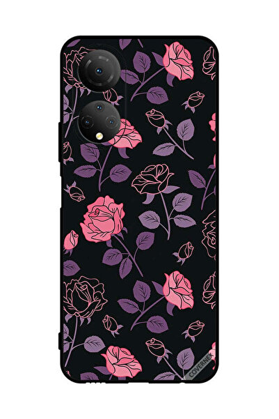 Covernex غطاء حماية لهاتف Honor X7 - رسم زهور