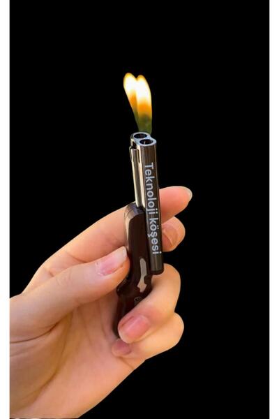 Teknoloji Köşesi ÇİFTE TÜFEK GÖRÜNÜMLÜ ÇİFT YANAN CAKMAK