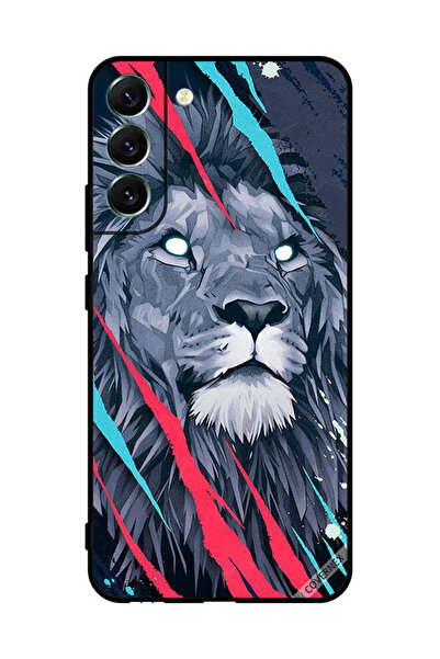 Covernex غطاء حماية لهاتف سامسونج S22+ 5G، رسم الأسد الملك