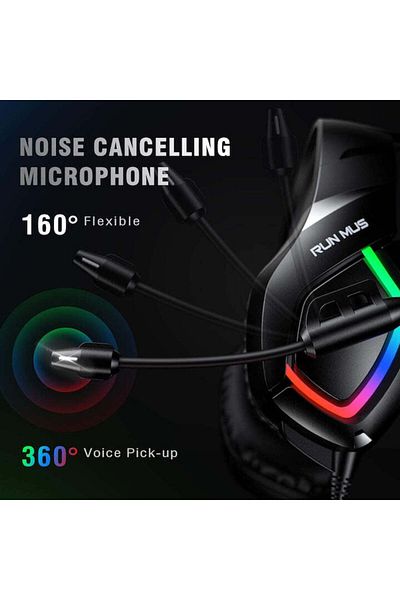RUNMUS K1-B RGB Professional Gaming Headset - New Product