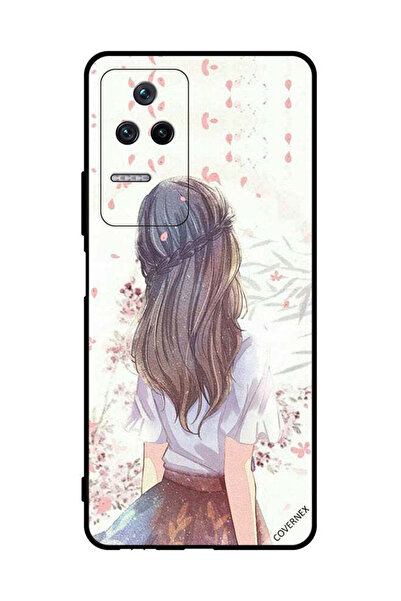 Covernex غطاء حماية لهاتف شاومي بوكو F4 5G، فتاة لطيفة في تفكير عميق