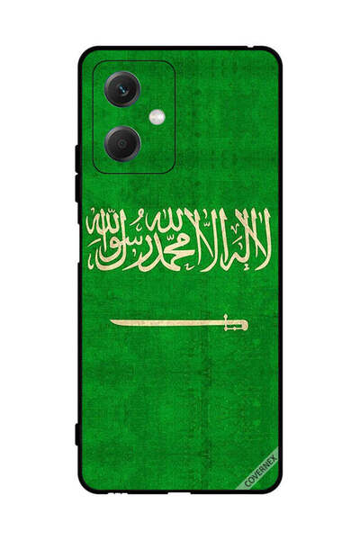 Covernex غطاء حماية لهاتف شاومي ريدمي نوت 12 بعلم المملكة العربية السعودية ال...