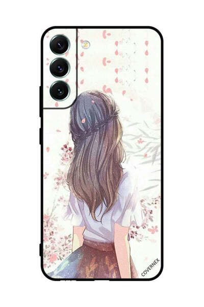 Covernex غطاء حماية لهاتف سامسونج S22+ 5G فتاة لطيفة في تفكير عميق