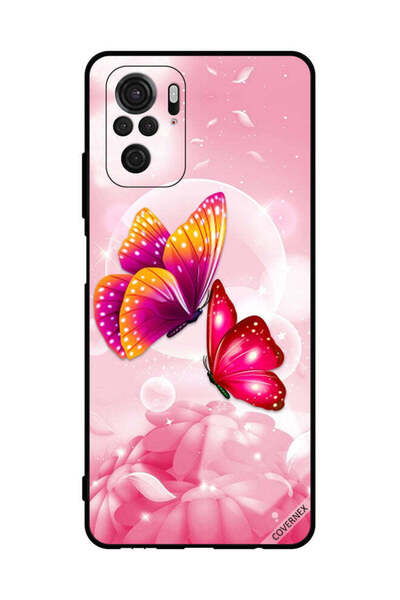 Covernex غطاء حماية لهاتف شاومي ريدمي نوت 10 إس 4 جي بنقشة فراشات لطيفة