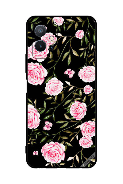 Covernex غطاء حماية لهاتف فيفو T1 5G ورود في باقات من الأوراق الصغيرة